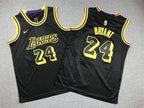 Youth Kobe Bryant Los Angeles Lakers #24  City Edition Black Mamba Embroidered  Jersey