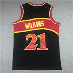 Atlanta Hawks Dominique Wilkins 1986-87 #21 Throwback - Embroidered Jersey