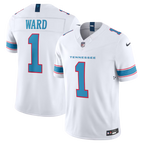 Cameron Ward #1 Tennessee Titans White Vapor F.U.S.E. Sewn Down Limited Jersey