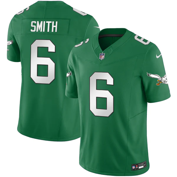 DeVonta Smith #6 Philadelphia Eagles Kelly Green Vapor F.U.S.E. Limited Jersey