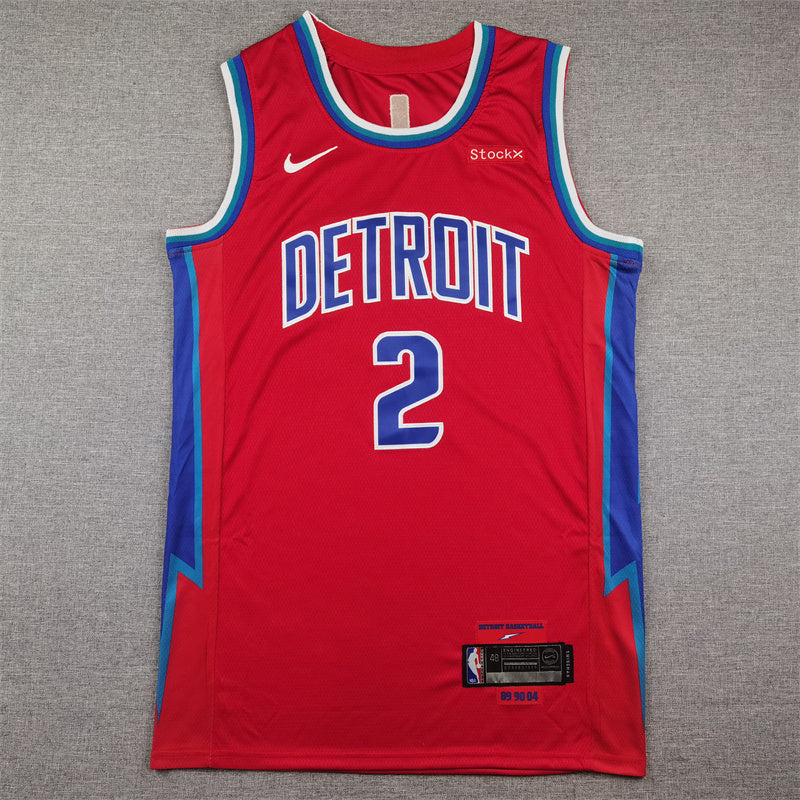 Detroit Pistons Cade Cunningham #2 2022 City Edition Swingman Jersey ！ Embroidered