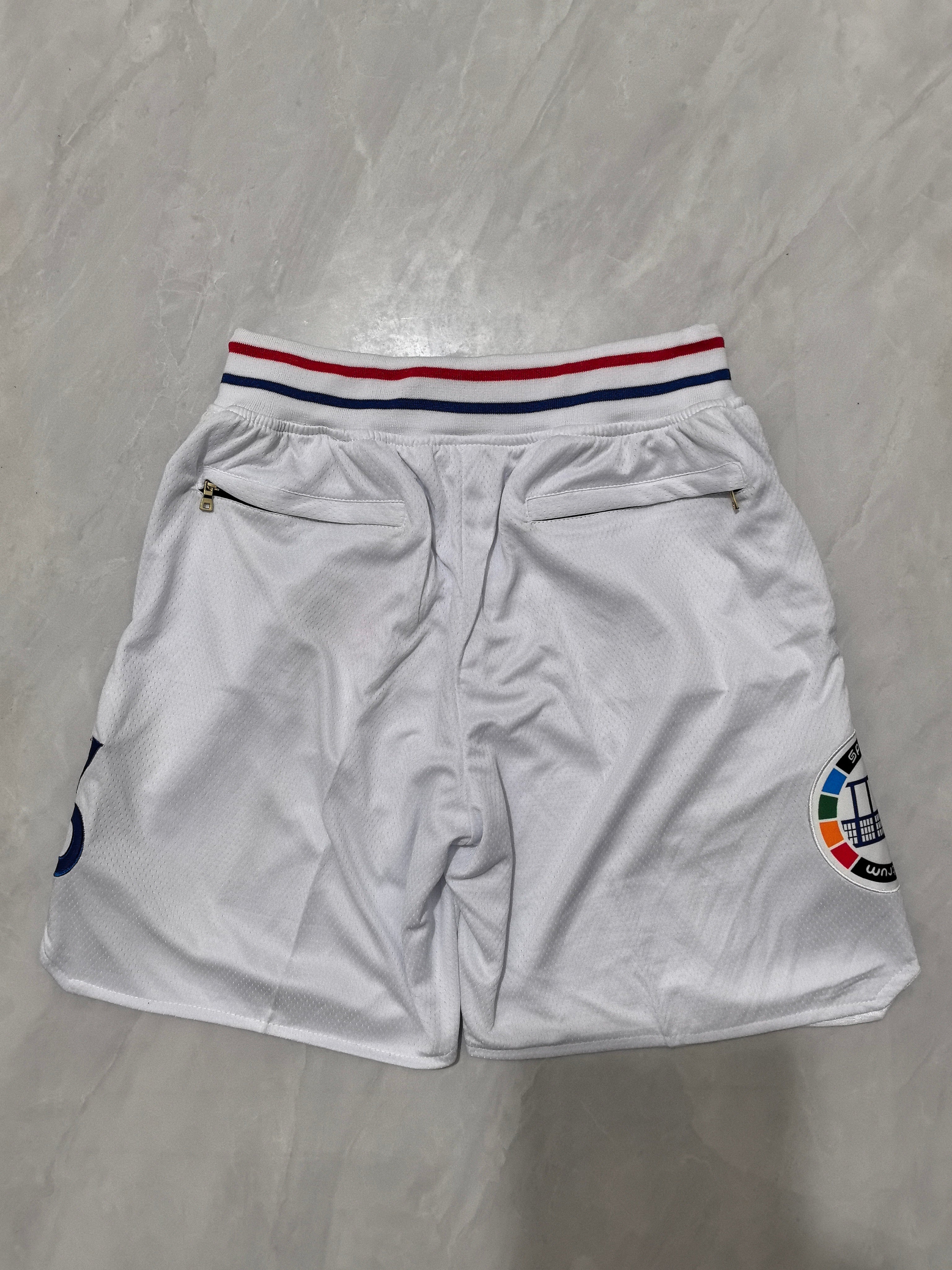 Philadelphia 76ers 2025 White City Edition Pocket Shorts