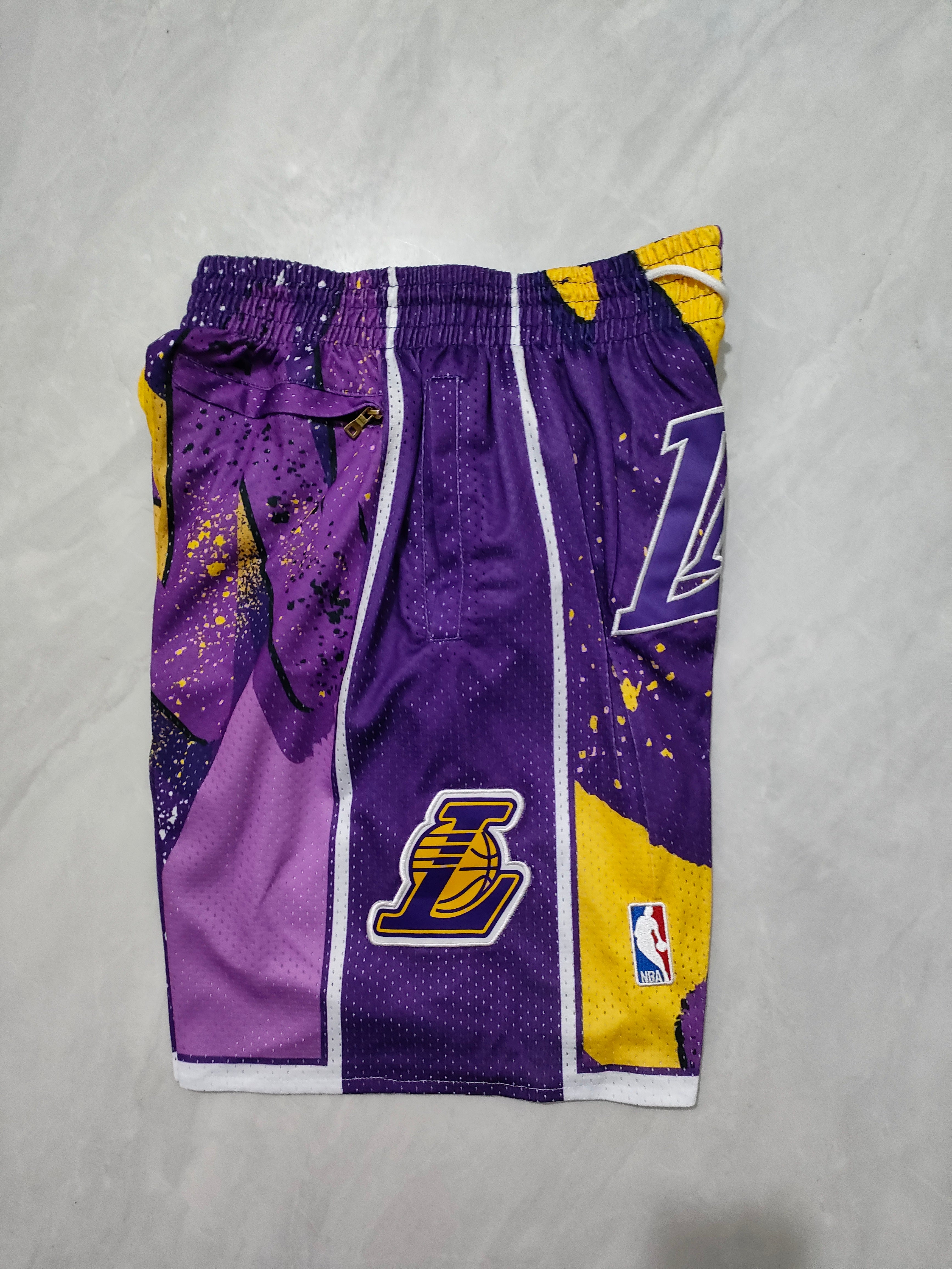 Los Angeles Lakers Purple Swingman Pocket Shorts