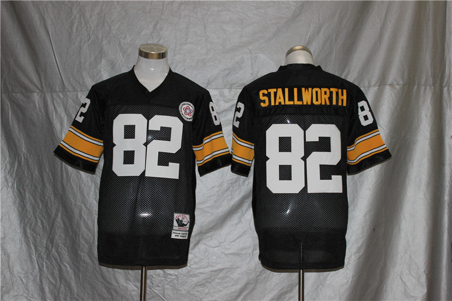 Pittsburgh Steelers Black  Vintage #82 STALLWORTH Jersey