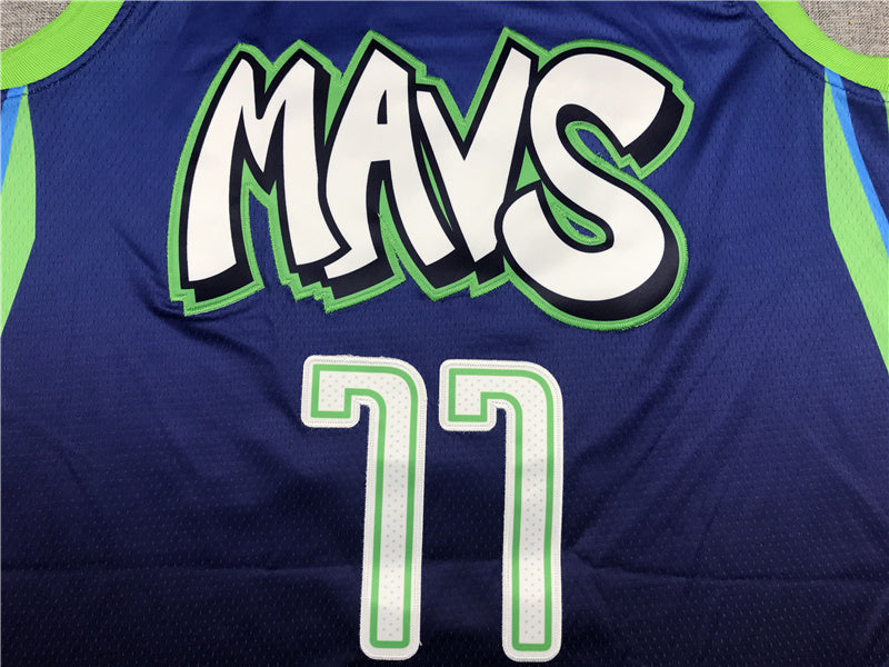 Dallas Mavericks Luka Doncic #77 City Edition Swingman Set ！ Embroidered
