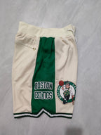 Boston Celtics Off-White Pocket Shorts