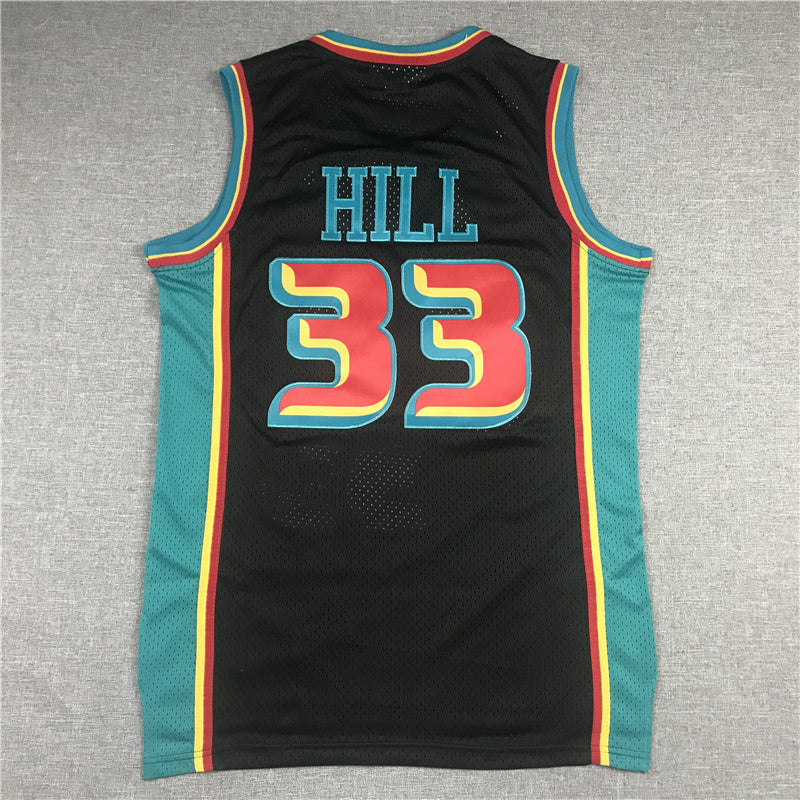 Detroit Pistons Grant Hill #33 1998-99 Throwback ！ Embroidered