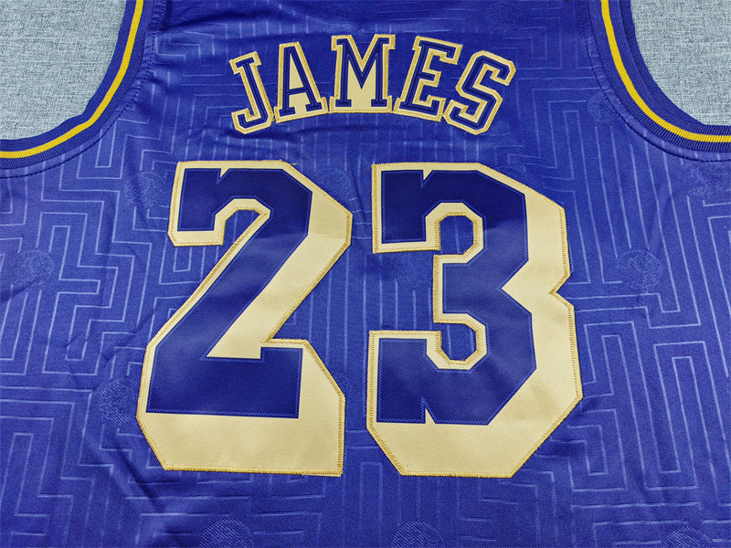 LeBron James #23 Los Angeles Lakers City Edition Swingman Jersey ― Embroidered