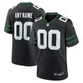 Custom New York Jets Black Game Jersey