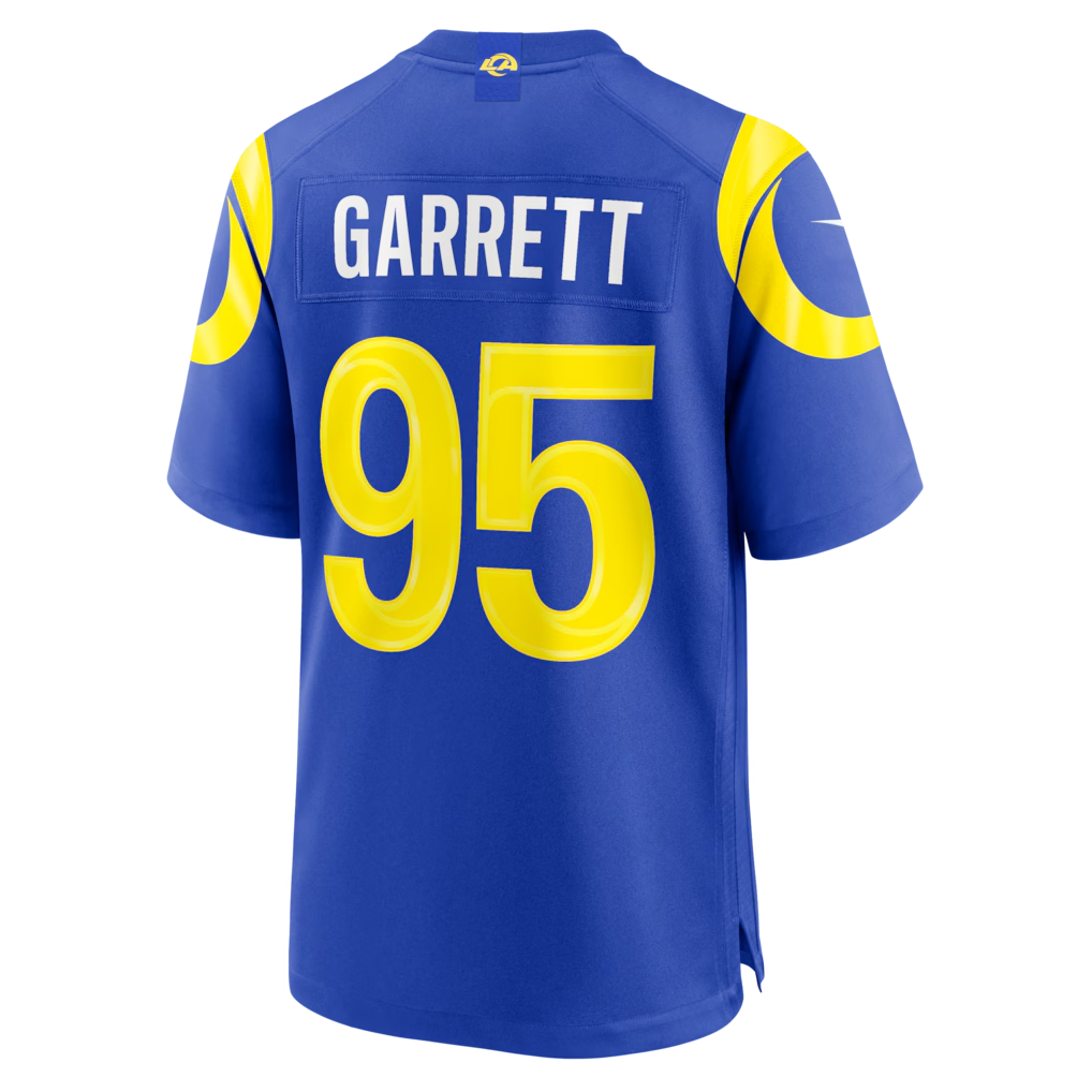 Men's  Myles Garrett Royal Los Angeles Rams Team Game Jersey