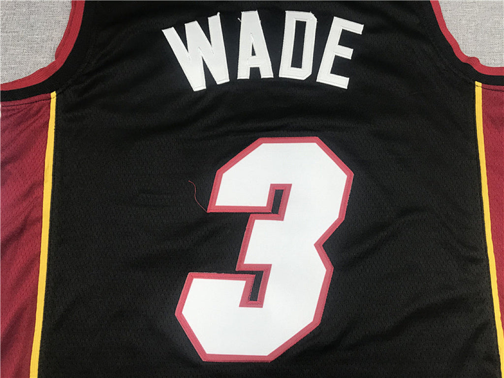 Miami Heat Dwyane Wade #3 City Edition Swingman Set ― Embroidered