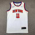 Jalen Brunson#11 New York Knicks White City Edition Swingman Embroidered Jersey