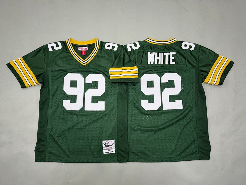 Youth Reggie White #92 Green Bay Packers Vintage Throwback Jersey