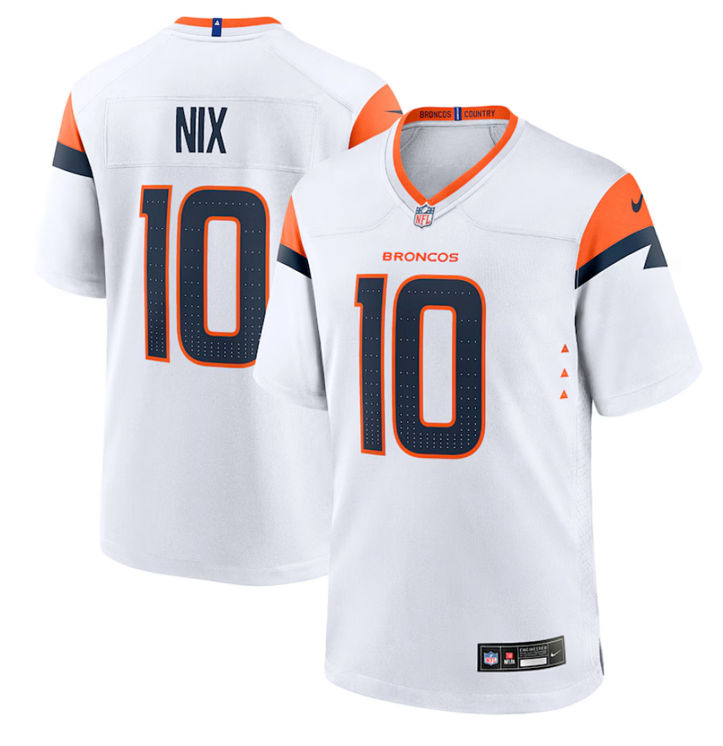 Bo Nix #10 Denver Broncos Jersey