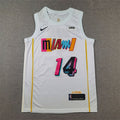 Tyler Herro# 14 Miami Heat 2023 White City Edition Swingman Embroidered Jersey
