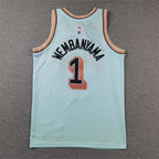Youth Victor Wembanyama San Antonio Spurs #1  Embroidered Jersey