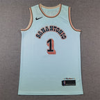 Victor Wembanyama #1 San Antonio Spurs 2025 City Edition Swingman Embroidered Jersey