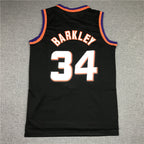 Charles Barkley #34 Phoenix Suns 1992-93 Black Throwback Embroidered Jersey