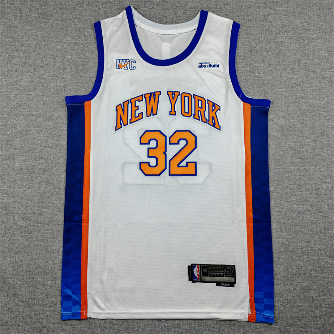 Karl-Anthony Towns#32 New York Knicks 2026 White City Edition Swingman Embroidered Jersey