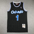 Anfernee  Hardaway#1 Orlando Magic 1993-94 Hardaway Black Edition  Embroidered Jersey