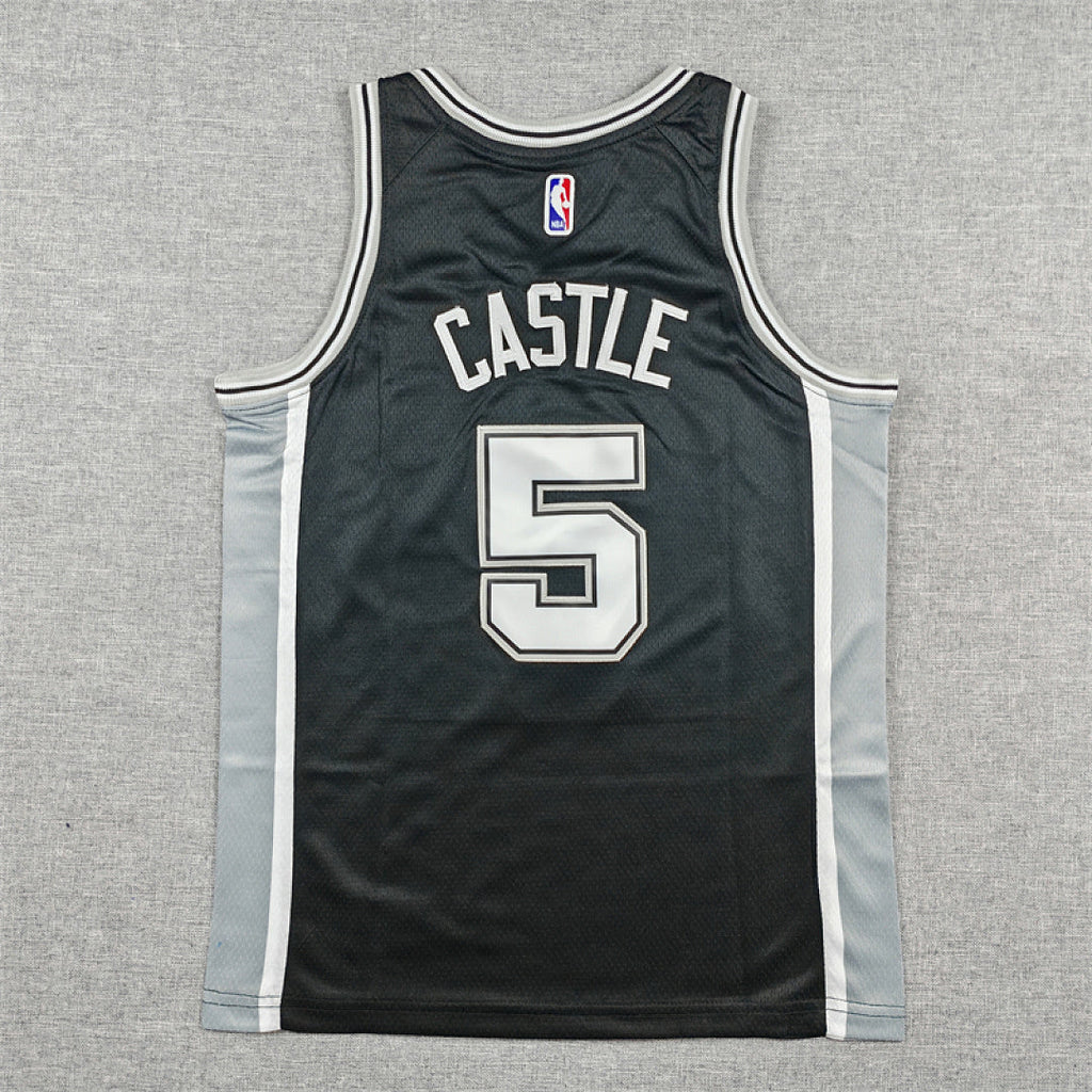Youth Stephon Castle San Antonio Spurs #5 City Edition Swingman Embroidered Jersey