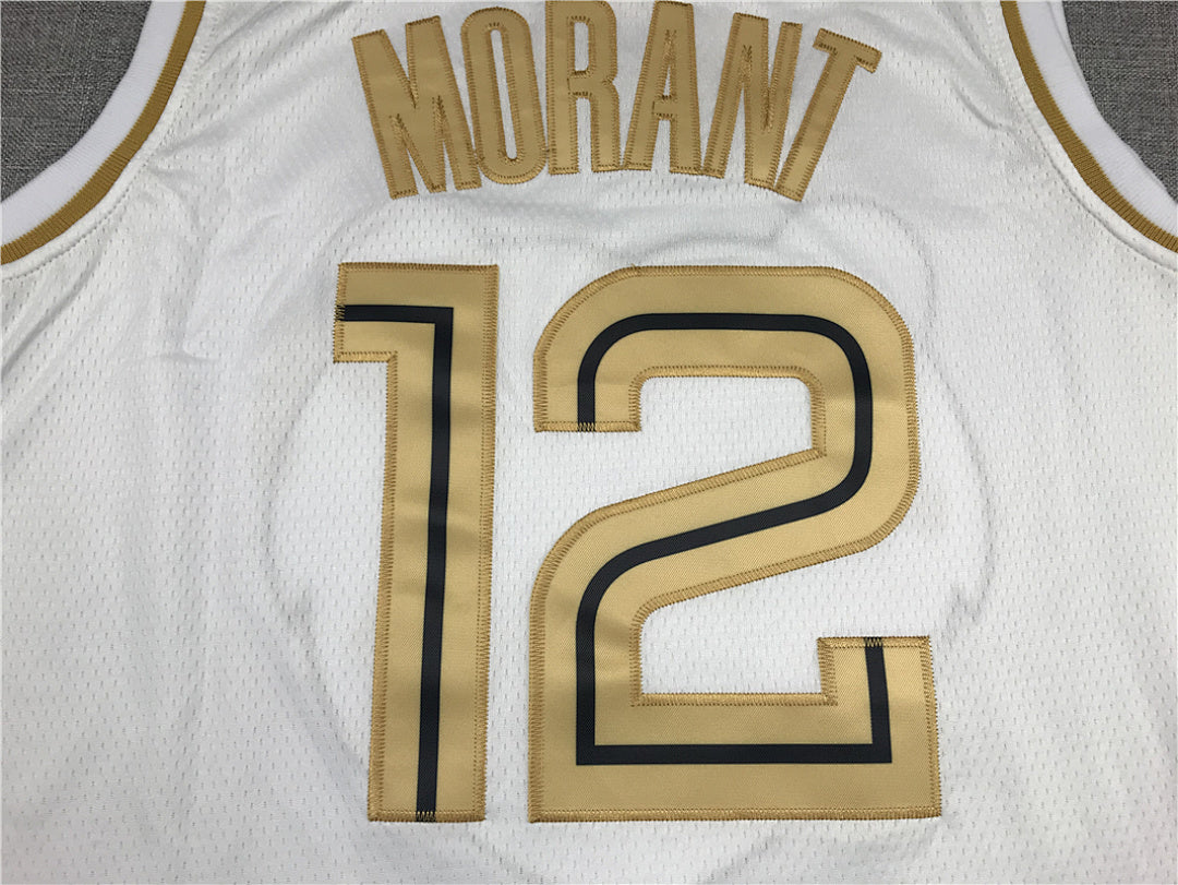 Ja Morant# 12 Memphis Grizzlies  City Edition Swingman Embroidered Jersey