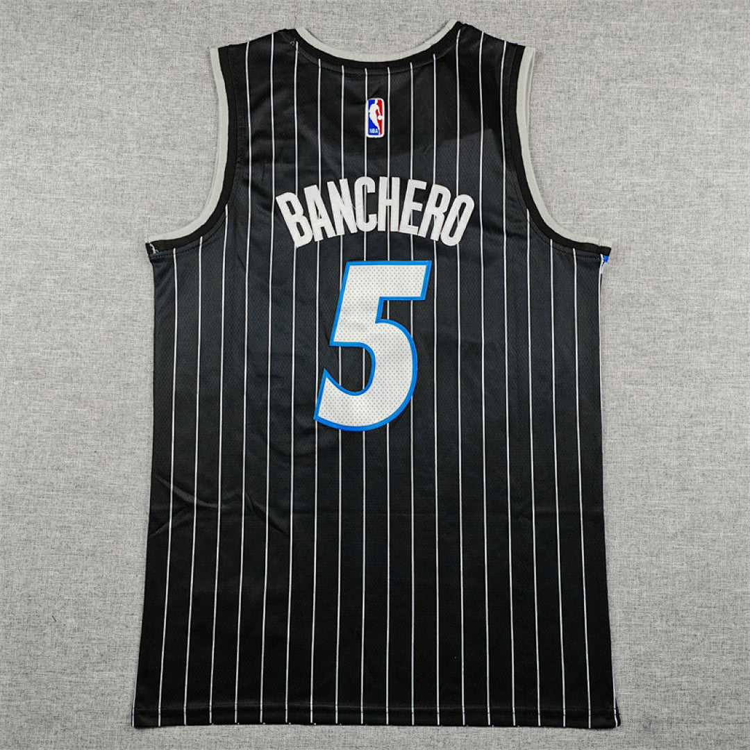 Paolo Napoleon James Banchero#5 Orlando Magic 2026 Black City Edition Swingman Embroidered Jersey