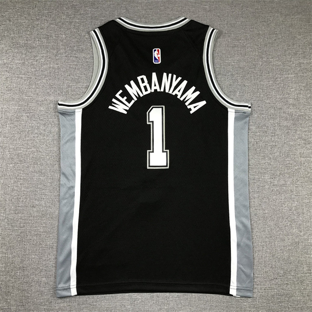 Youth Victor Wembanyama San Antonio Spurs #1 City Edition Swingman Embroidered Jersey