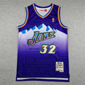Utah Jazz Karl Malone #32 Throwback 1996-97 Purple Embroidered Jersey
