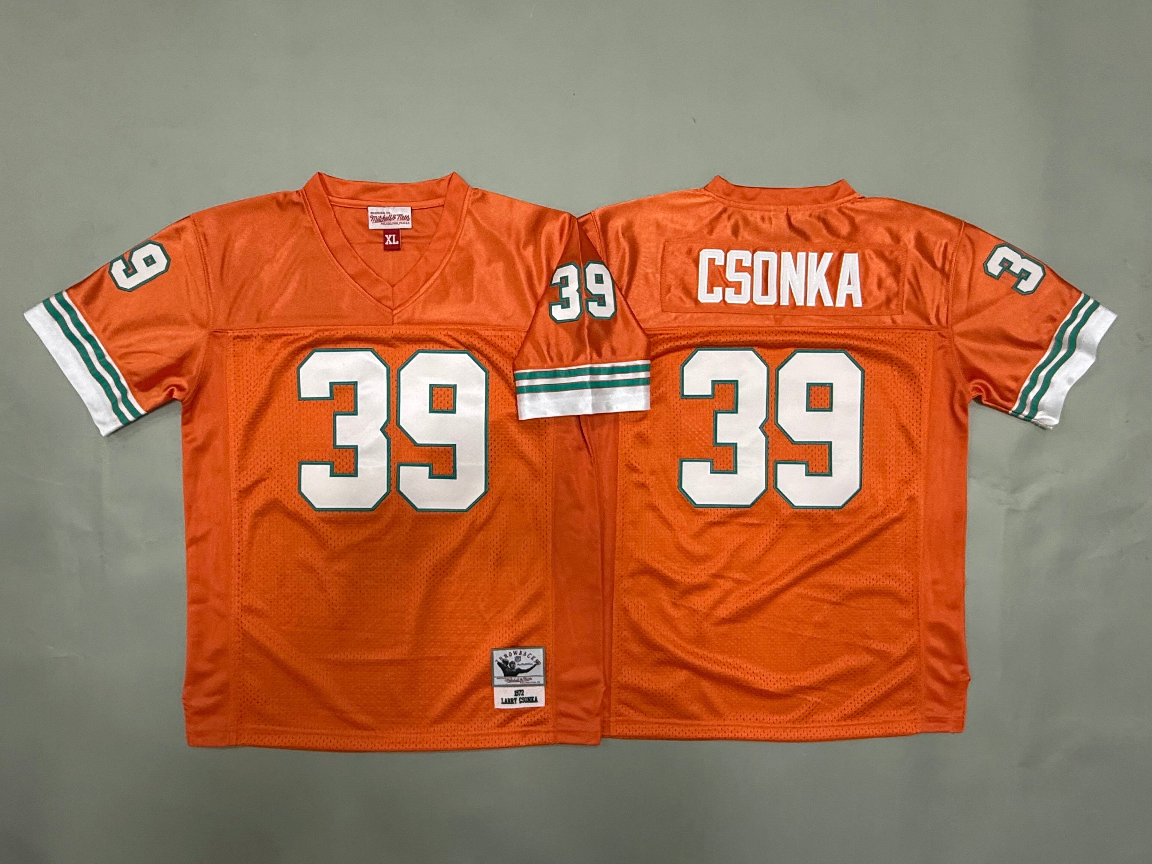 Youth Larry Csonka #39 Miami Dolphins  Vintage Throwback Jersey