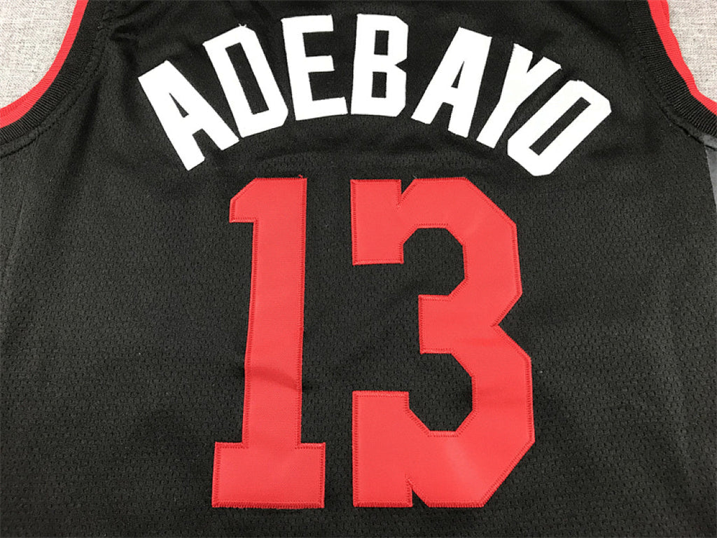 Bam Adebayo# 13 Miami Heat 2024 Black City Edition Swingman Embroidered Jersey