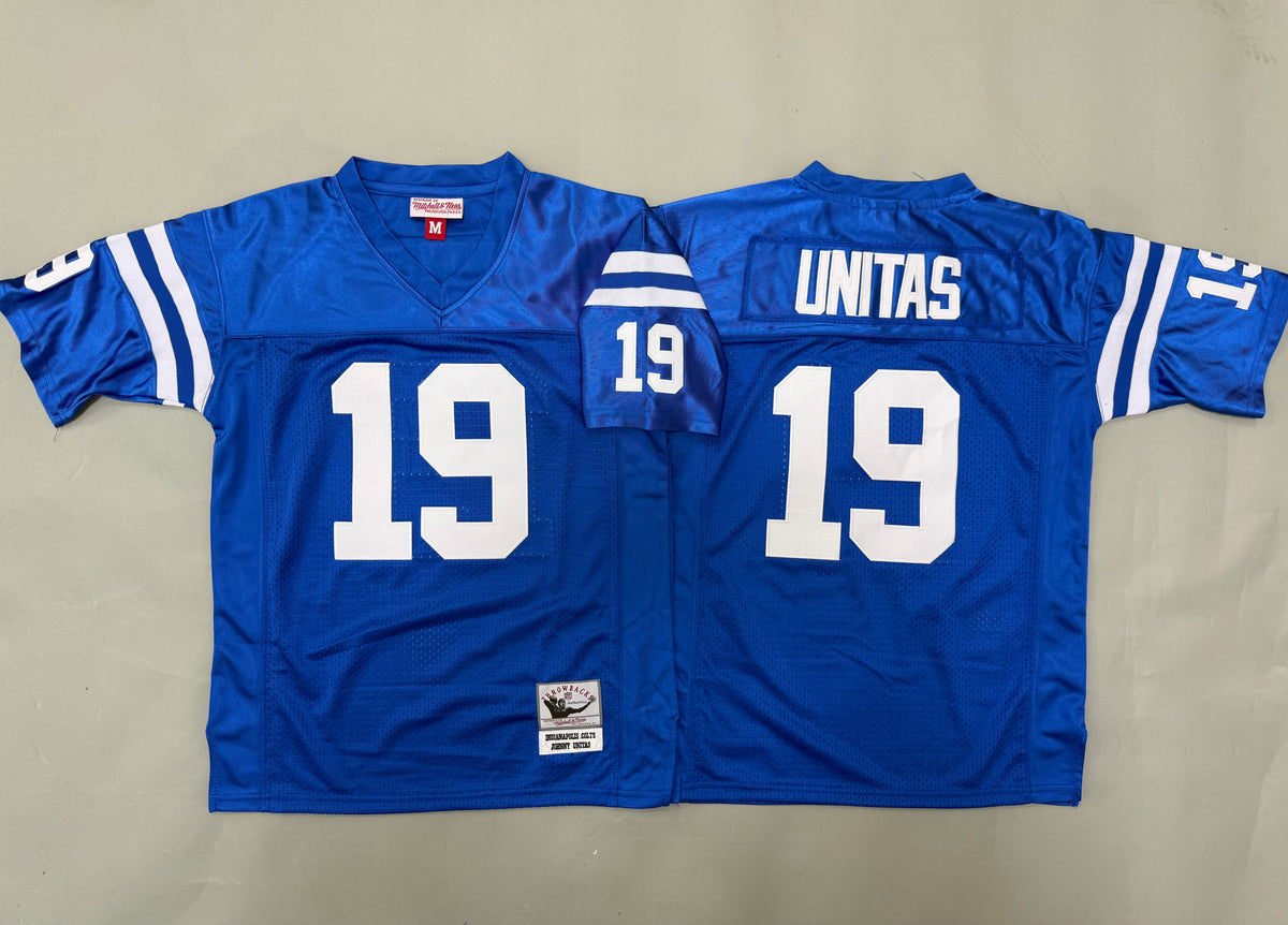 Youth Johnny Unitas #19 Indianapolis Colts Vintage Throwback Jersey