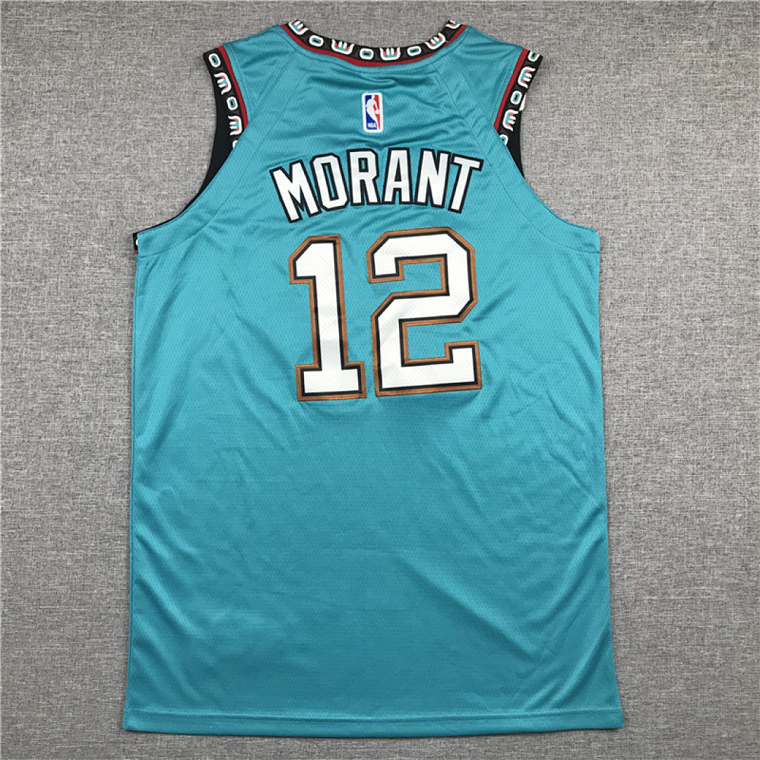 Ja Morant# 12 Memphis Grizzlies  City Edition Swingman Embroidered Jersey