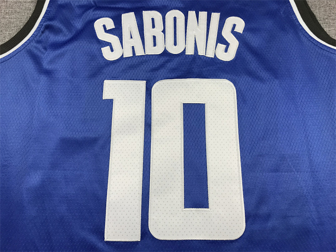 Domantas Sabonis #10 Sacramento Kings Blue City Edition Swingman Embroidered Jersey