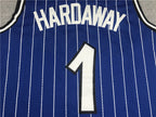 Anfernee Hardaway#1 Orlando Magic 1993-94 Hardaway Blue  Edition  Embroidered Jersey