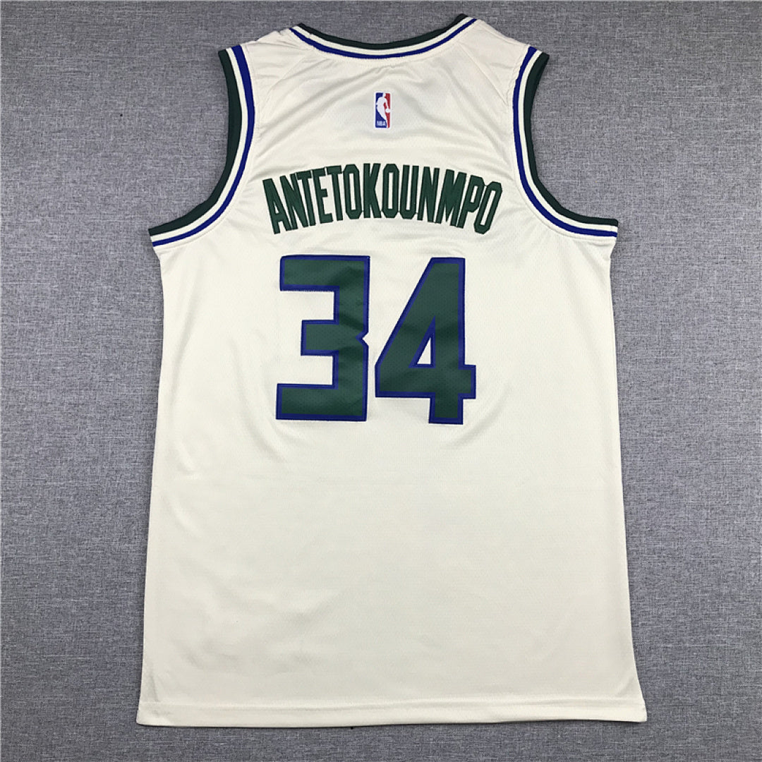 Giannis Antetokounmpo# 34 Milwaukee Bucks City Edition Swingman Embroidered Jersey
