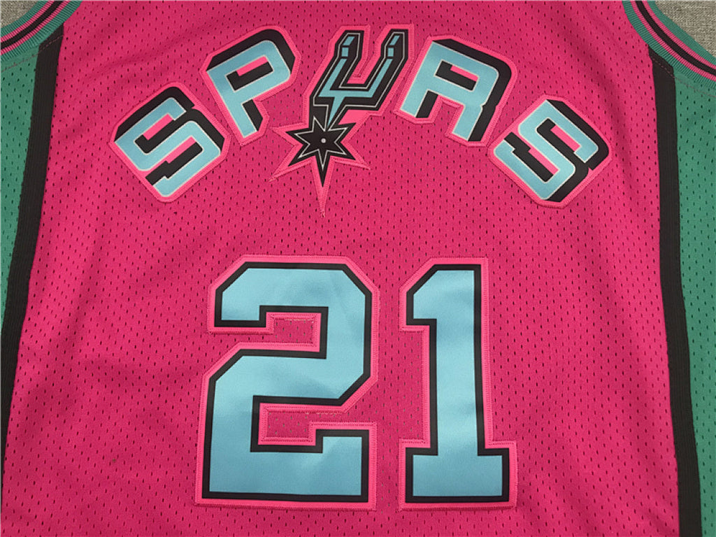 Tim Duncan #21 San Antonio Spurs 1998-99 Throwback Embroidered Jersey