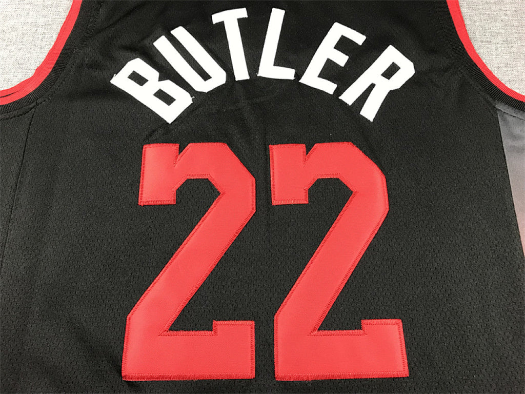 Jimmy Butler# 22 Miami Heat 2024 Black City Edition Swingman Embroidered Jersey