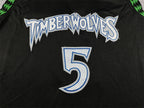 Anthony Edwards #5 Minnesota Timberwolves 2026 Black City Edition Swingman Embroidered Jersey
