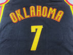 Chet Holmgren#7 Oklahoma City Thunder 2025 Black City Edition Swingman Embroidered Jersey