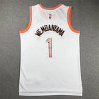 Victor Wembanyama #1 San Antonio Spurs White City Edition Swingman Embroidered Jersey