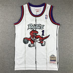 Youth Tracy McGrady Toronto Raptors #1 White 1998-99 Throwback Embroidered Jersey