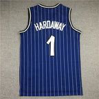 Anfernee Hardaway#1 Orlando Magic 1993-94 Hardaway Blue  Edition  Embroidered Jersey