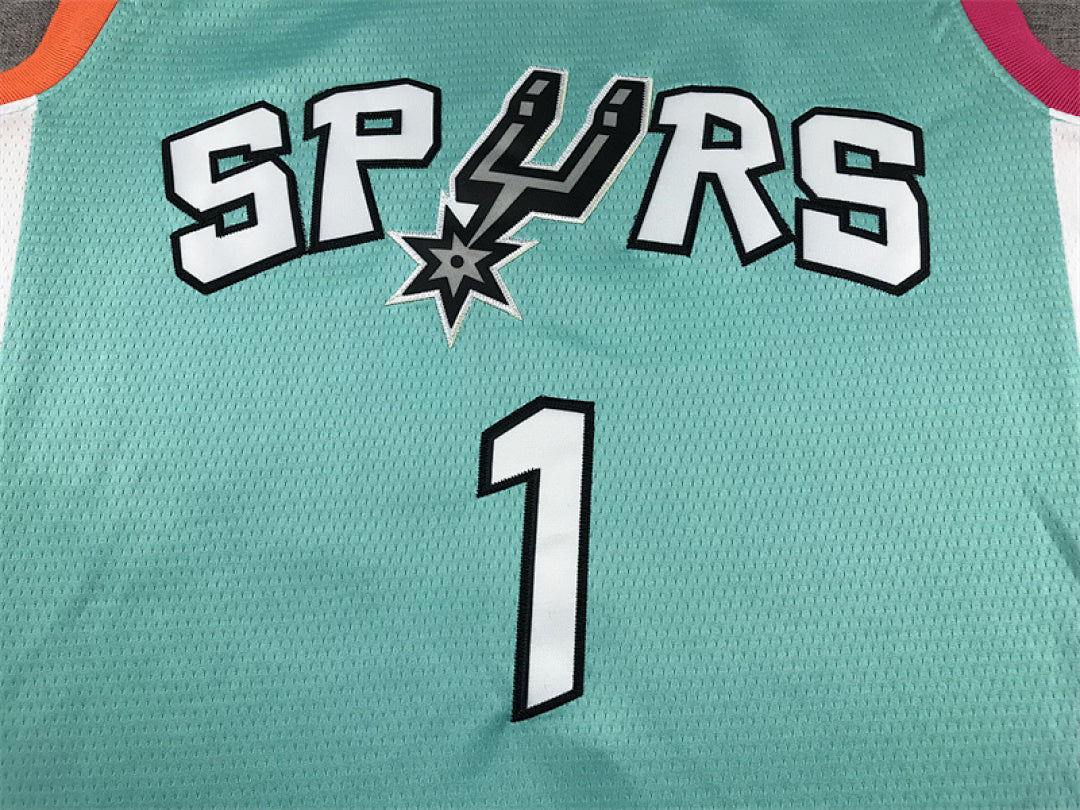 Victor Wembanyama #1 San Antonio Spurs 2023 City Edition Swingman Embroidered Jersey