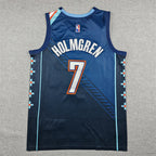 Chet Holmgren#7 Oklahoma City Thunder 2026 Blue City Edition Swingman Embroidered Jersey