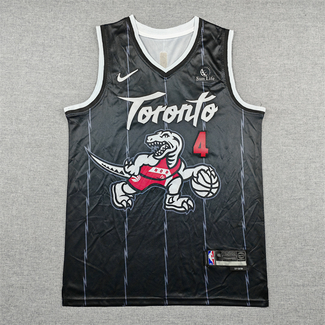 Scott Wayne Barnes Jr. #4 Toronto Raptors City Edition Swingman Embroidered Jersey