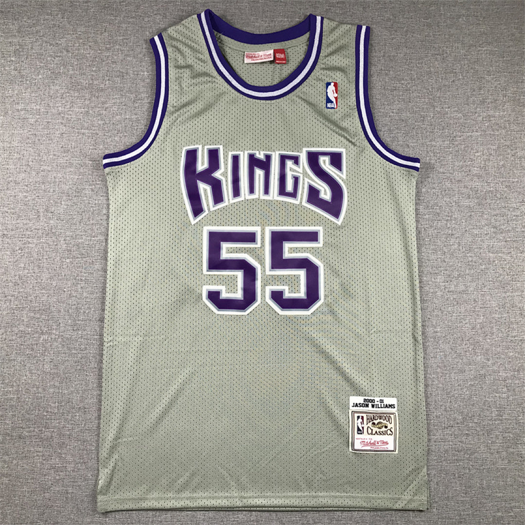 Jason Chandler Williams #55 Sacramento Kings 2000-01 Throwback Embroidered Jersey