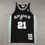 Youth Tim Duncan San Antonio Spurs #21 Black 1998-99 Throwback Embroidered Jersey