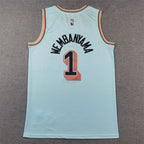 Victor Wembanyama #1 San Antonio Spurs 2025 City Edition Swingman Embroidered Jersey