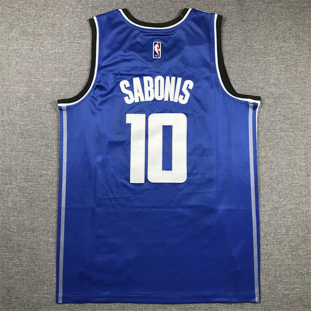 Domantas Sabonis #10 Sacramento Kings Blue City Edition Swingman Embroidered Jersey